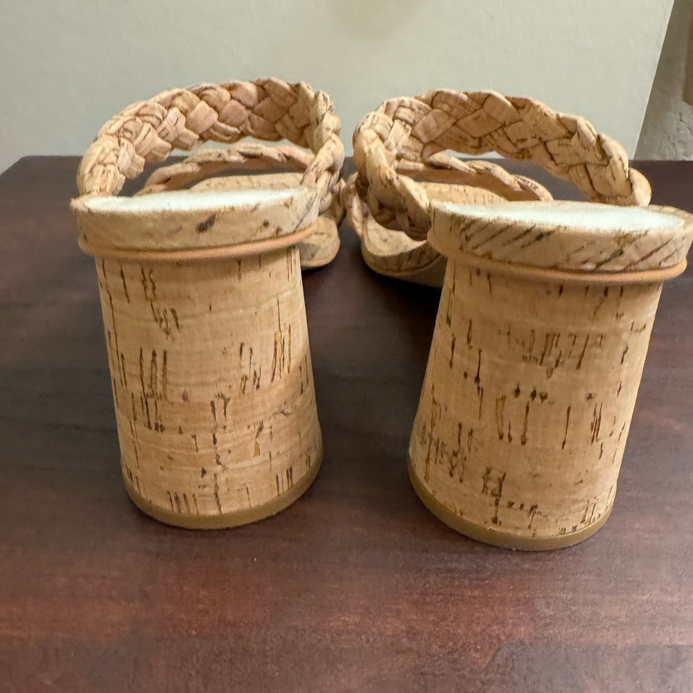 Dolce Vita Paily Braided Cork Block Heel Sandals – Size 8.5 – New - Picture 5 of 12
